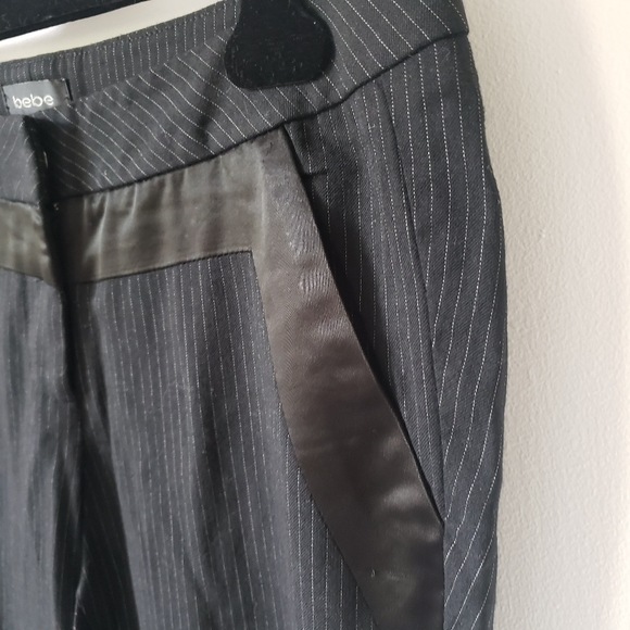 Bebe pinstripe cuffed capri - Picture 3 of 10